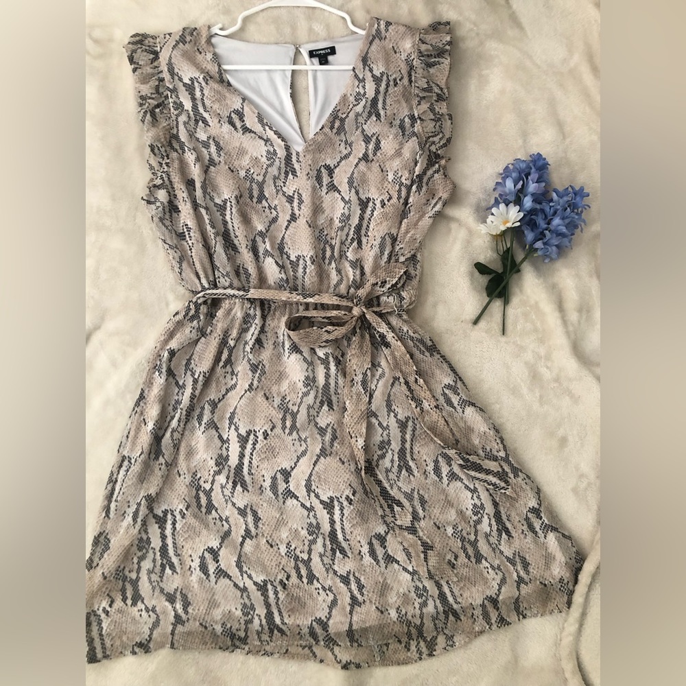 Express Snake Print Dress Sz XL